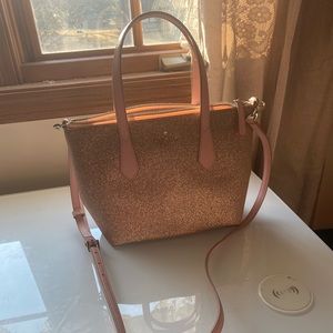 Kate spade pink glitter purse